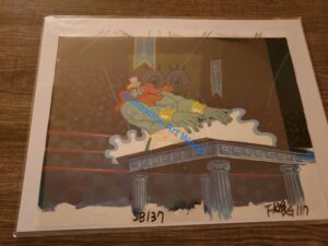 KEY MASTER KEYMASTER SpongeBob Production Cels with matching Background